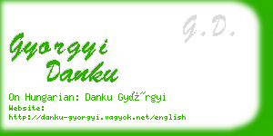 gyorgyi danku business card